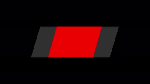 Dynamic Red Shape Reveal for Text and Logos