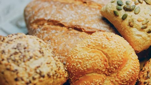 Assortment of Fresh Baked Bread and Rolls