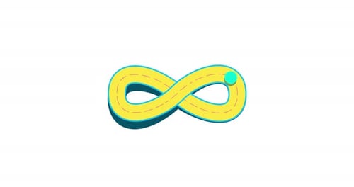 Infinity Sign Seamless Loop 2D Animation Infinity Symbol Loading Animation Endless Infinity Icon