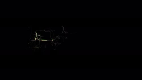 Internetverbindung, Netzwerk und zukünftiges Technologiekonzept - Rendering eines virtuellen Computernetzes...