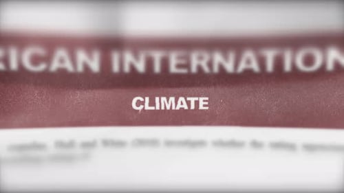Climate Breaking News Photoreal Newspaper