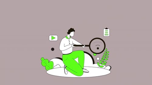 Market Research Animated Scene