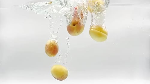 Apricot Falling in Water
