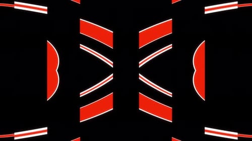 Red Vj Loop Pattern Animation For Party