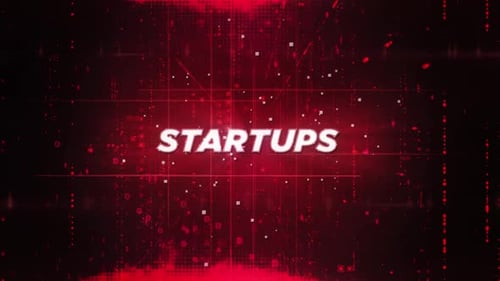 Word-Matrix Hi-Tech-Hintergrund für Startups