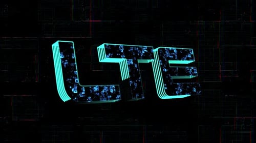 Digital Technology Text And Lte Word