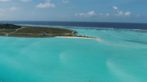 Tropical paradise white sand maldives empty beach