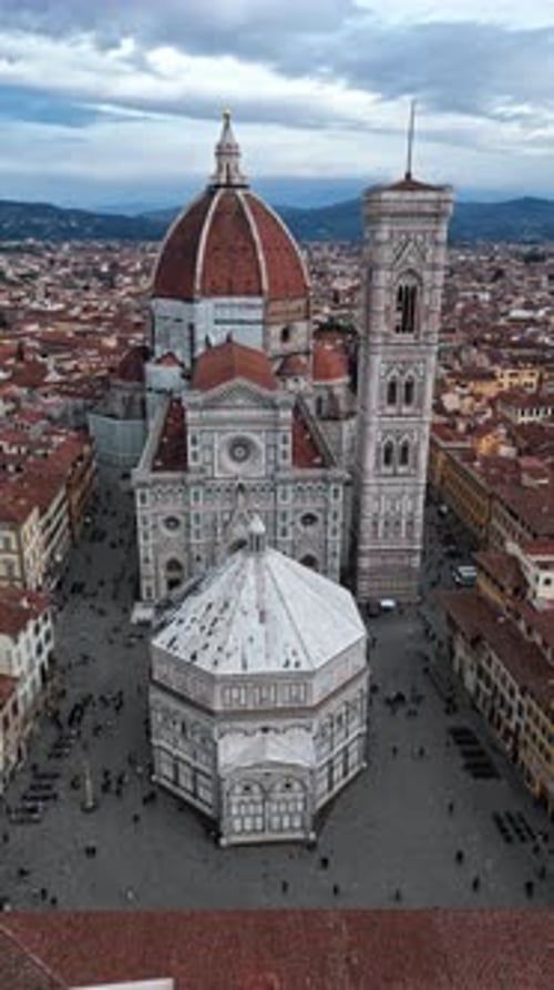 Florence Cathedral and Cityscape from Above