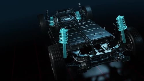 Innovatives Fahrwerk-Montagemodul für Elektroautos