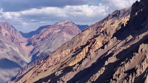 The Mountain Range Has Dramatic Peaks and Rocky Terrain Providing a Beautiful Landscape to Explore