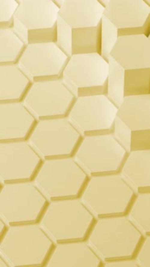 Abstract Geometric Hexagon Pattern Rising and Falling