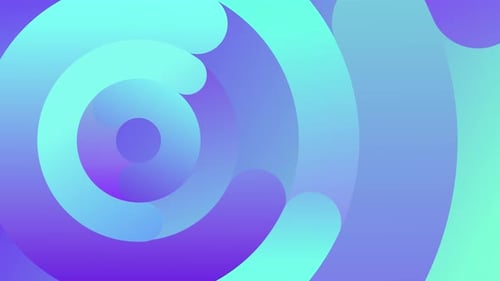 Animation d'arrière-plan bouclable de formes géométriques circulaires