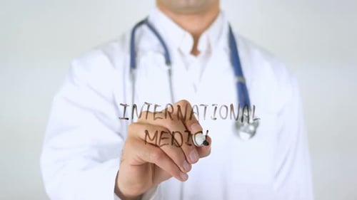 Doctor Writes International Medicine on Glass