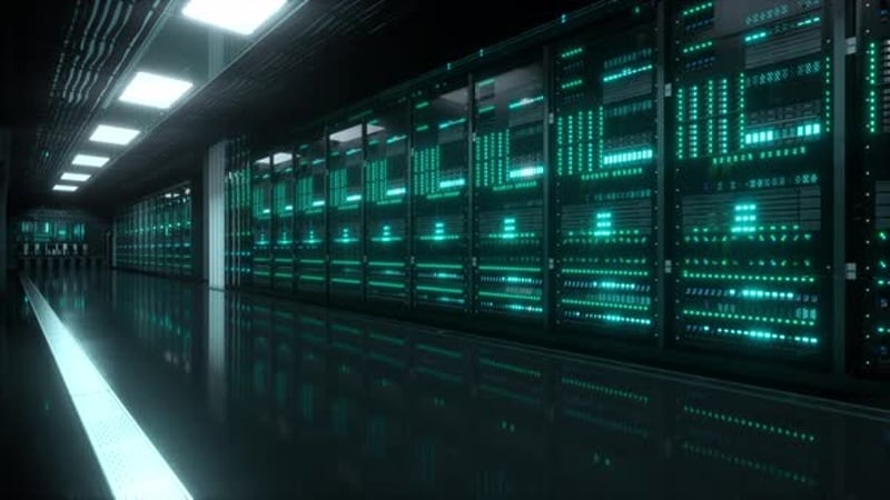 Loop sever racks and data center, Backgrounds Motion Graphics ft ...