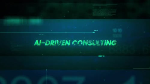 Glitch Text Reveal for Digital AI Consulting Title
