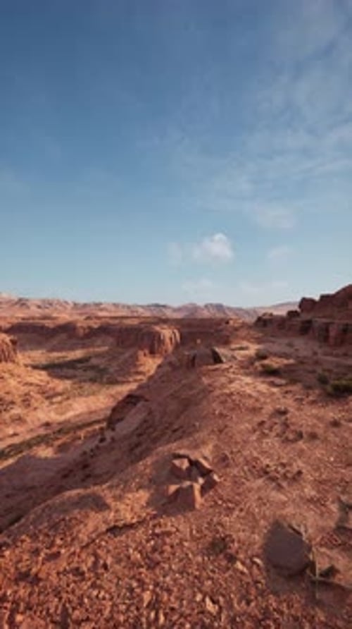 Desert Dirt Road Stretching Through Nevadas Arid Landscape