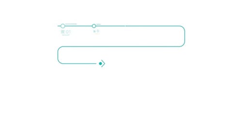 Clean Animated Infographic Timeline with Steps