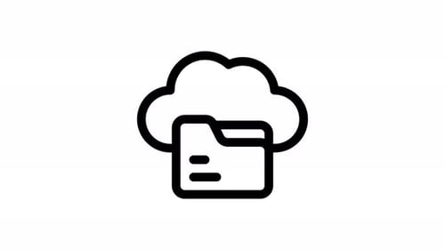 Animation des Cloud-Speicherzeile-Symbols