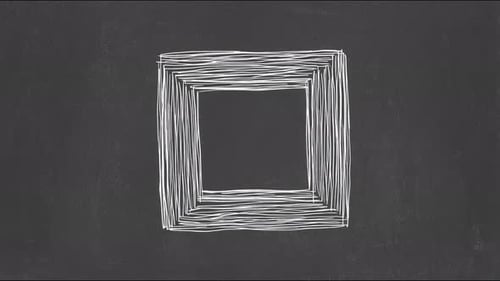 Wobbly Sketch Square Frame Animation