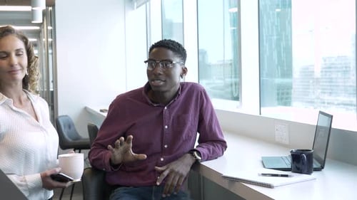 Office Coffee Meeting Collaboration and Tech