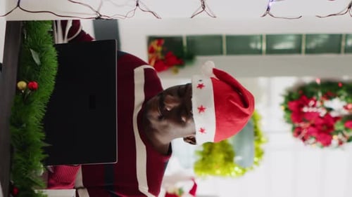 Vertical Video Man Perturbed By Colleagues in Office
