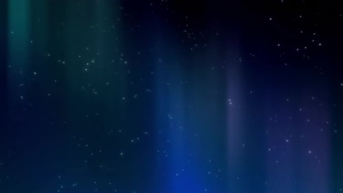 Abstract Aurora Borealis Starfield Background Animation Loop