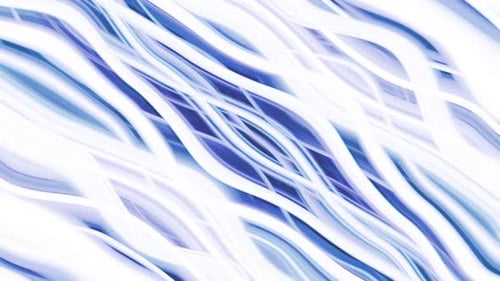 Abstract Flowing Wavy Blue Lines Background Animation