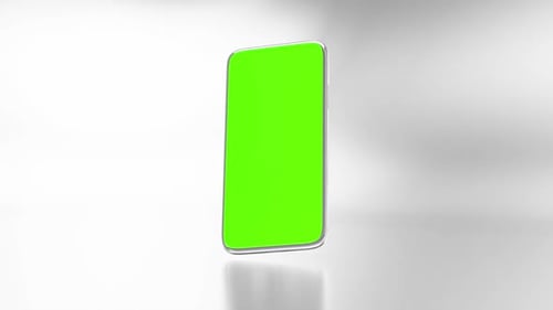 Smartphone with Green Screen for Mockup