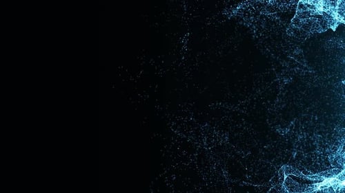 Blue Particles Background