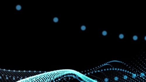 Blue Particles – Horizon Flow Field