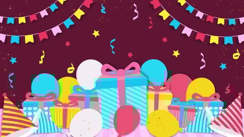 Birthday Background Animation