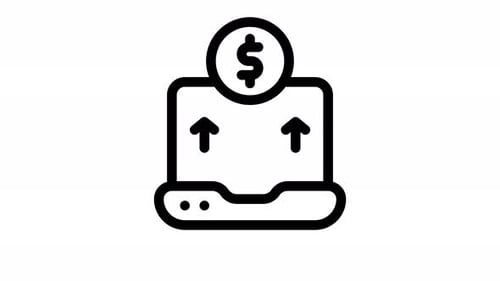 crowdfunding line icon animation