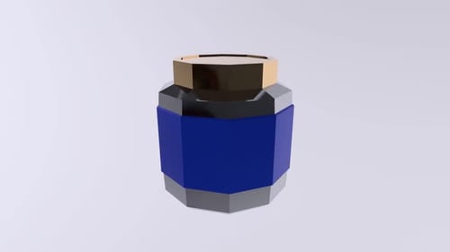 Boucle rotative d'objets 3D Jar