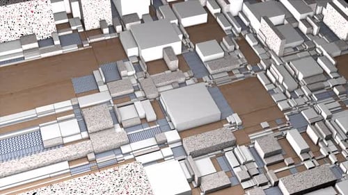 Dynamic Abstract Geometric Blocks Background Animation