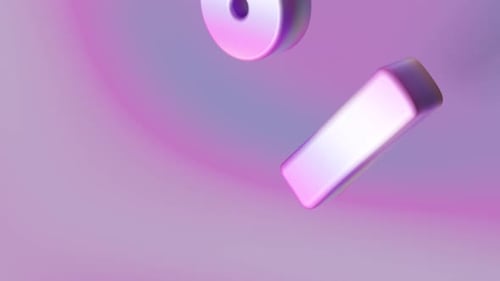 Modern 3D Percentage Symbol Reveal for Business