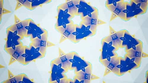Abstract Geometric Kaleidoscope Pattern Loop Background