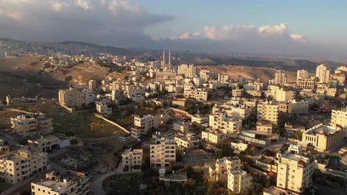 Palestine Town al-eizariya in jaudean desert