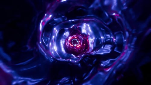 Nebula Blue Purple Sci Fi Tunnel Vj Loop Background
