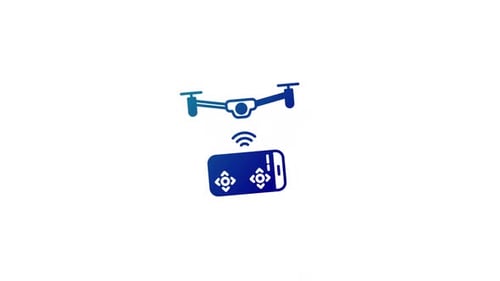 Animated Drone and Remote Control Technology Icon