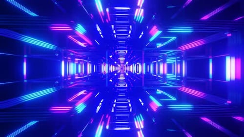 A Neon Hypnotic and Psychedelic VJ Loop with Seamless Patterns