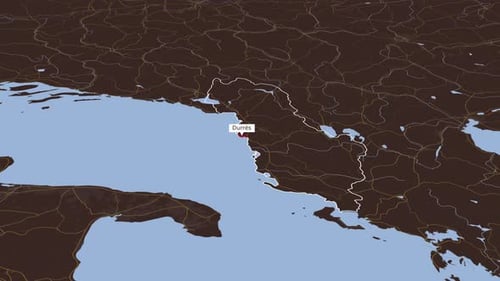 Carte rotative de Durrës, Albanie