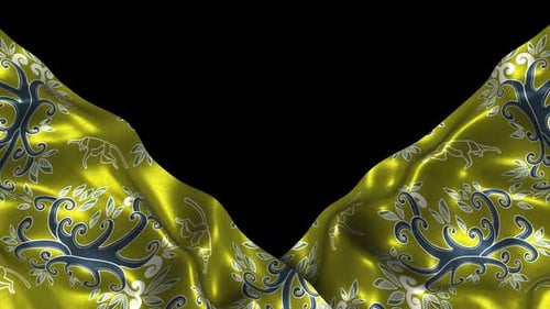 Indonesia Ethnic Silk Pattern Cloth Fabric Wave Alpha Songket Batik Kalimantan Utara Bekantan Pakis