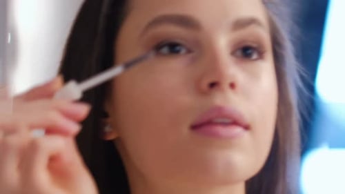 Mascara Makeup Eyes Woman Lashes Brush