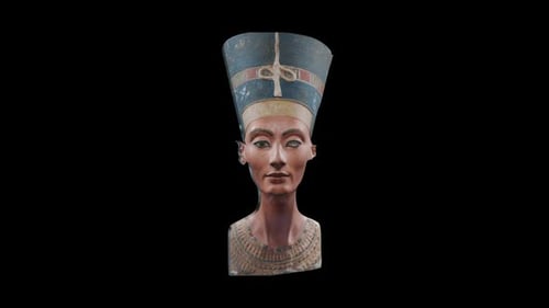 Néfertiti 3D avec canal Alpha