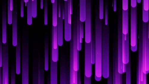 Abstract Purple Capsule Lines Falling Loop Background