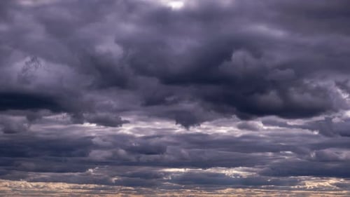 Time-Lapse of Billowing Storm Clouds