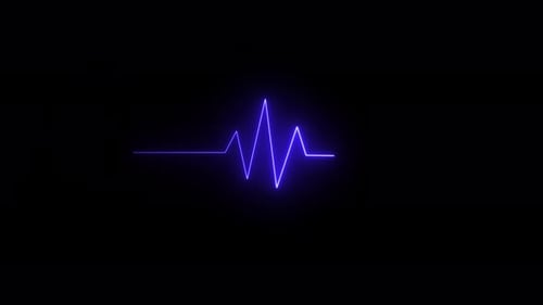 Heart rate monitors electrocardiogram EKG or ECG looping background
