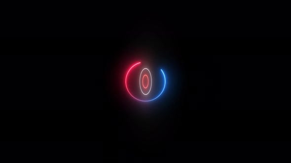Glowing circle rotation animation . 4k video., Bugs Motion Graphics ft ...