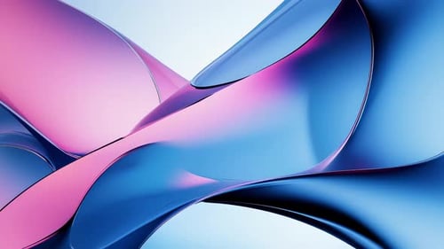 Modern Fluid Abstract Pink and Blue Waves Background