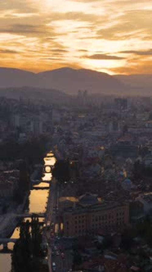 Sunset in Sarajevo